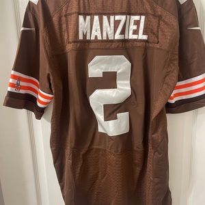 Large Manziel Browns Home Jersey